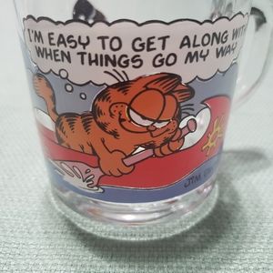 Vintage 1978 McDonalds Garfield Canoeing Mug